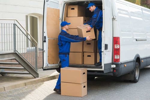 Local van loading furniture for a flat move near Crystal Palace