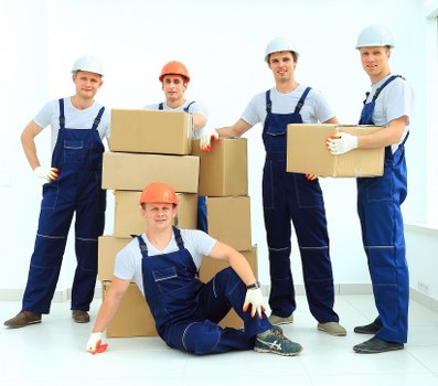 Removal van ready for a local move in Crystal Palace