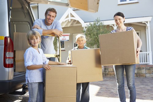 Careful furniture loading for a Crystal Palace home removal