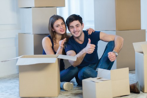 Local moving team handling furniture in Crystal Palace