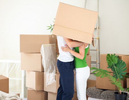 Professional movers handling furniture and fragile items during a Crystal Palace move