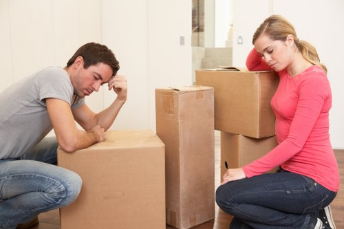 Professional movers handling household items with care in Crystal Palace