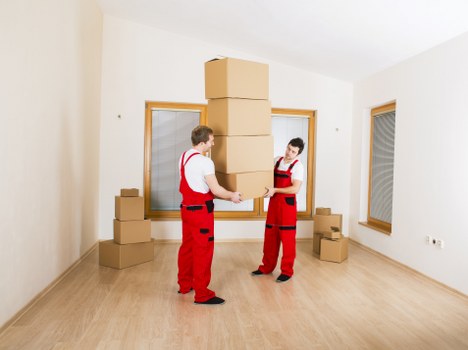 Careful moving of furniture through a property doorway