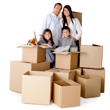 Packed boxes and household items ready for a Crystal Palace flat relocation